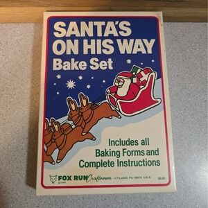 Santa's On His Way Bake Set - Cookie Cutters by Fox Run #4535